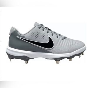 Nike Men’s Baseball Metal Cleats Alpha Huarache 3 Varsity Low Size 15 Gray-NEW